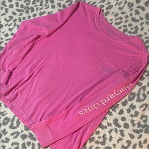 Vineyard Vines Fuchsia Long Sleeve Tee
